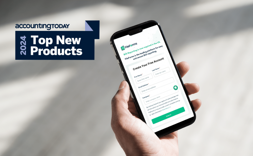 FileForms Wins Top New Products for 2024 Award by Accounting Today