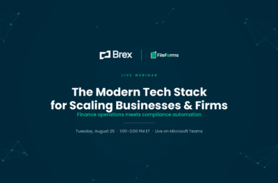 FileForms + Brex: Building the Modern Back-Office Stack for Scaling Businesses & Firms
